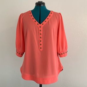 41 Hawthorne Lisbon Stud Detail Blouse